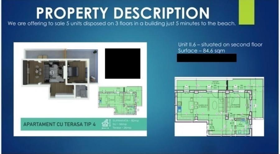 Apartament cu 2 camere în Mamaia-Sat