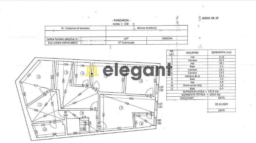 Casă individuală cu 11 camere cu Canalizare în Ultracentral
