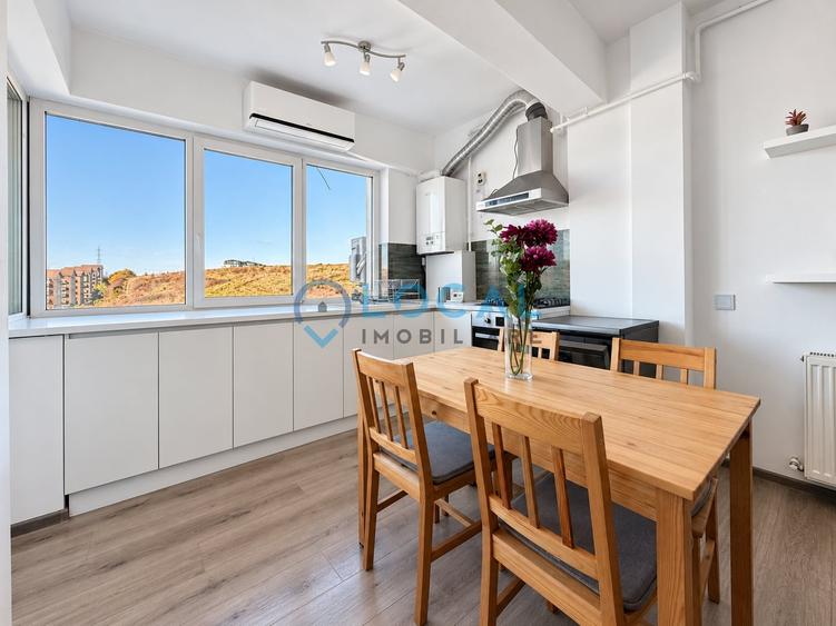 Apartament cu 2 camere semidecomandat, mobilat în Dâmbul Rotund