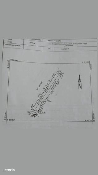 Teren de 3676 mp, în Păulești
