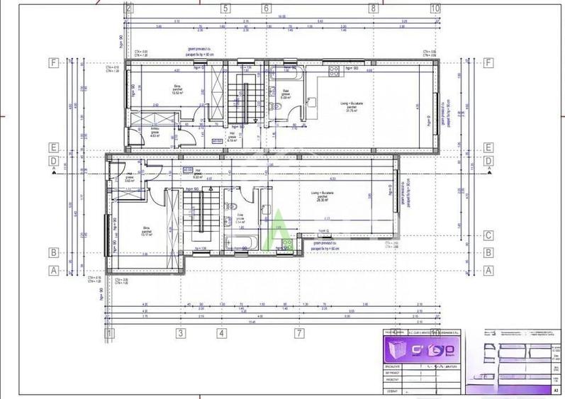 Duplex cu 4 camere cu Teren 375 Mp în Tăuți