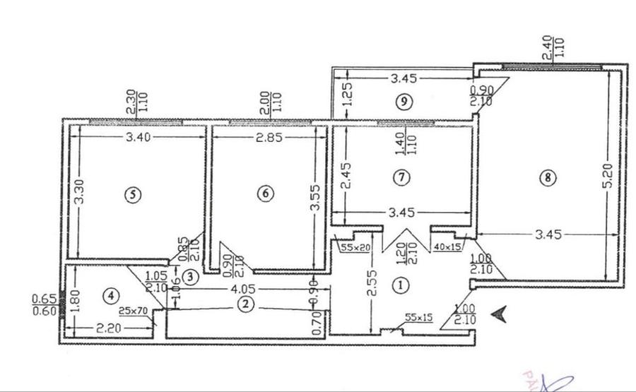 Apartament cu 3 camere decomandat în Gorjului