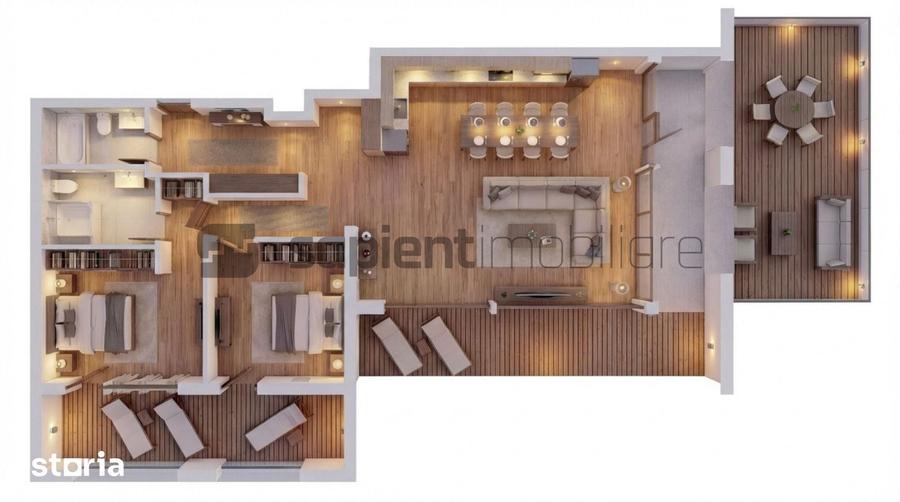 Apartament cu 3 camere în Orașul Nou
