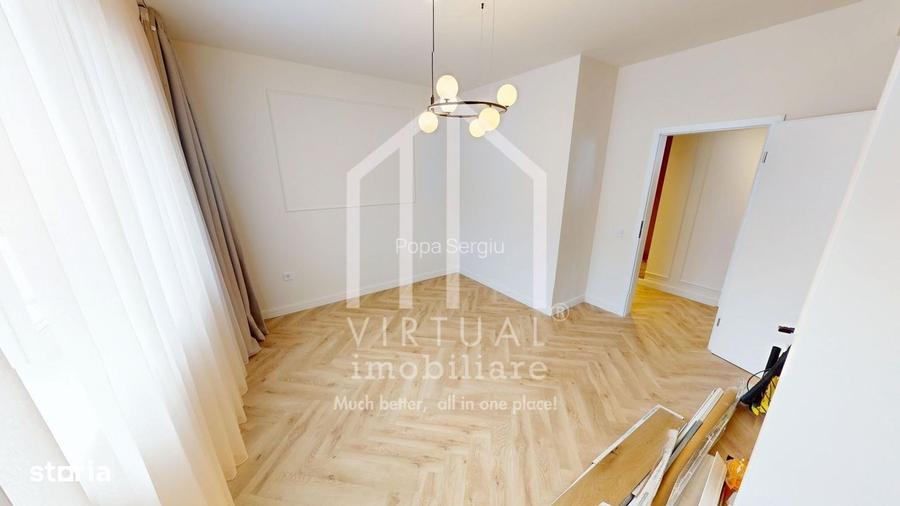 Apartament partial mobilat si utilat - decomandat - 3 camere si balcon