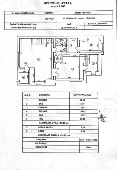 Casă cu 5 camere cu Canalizare în P-ța Dorobanți
