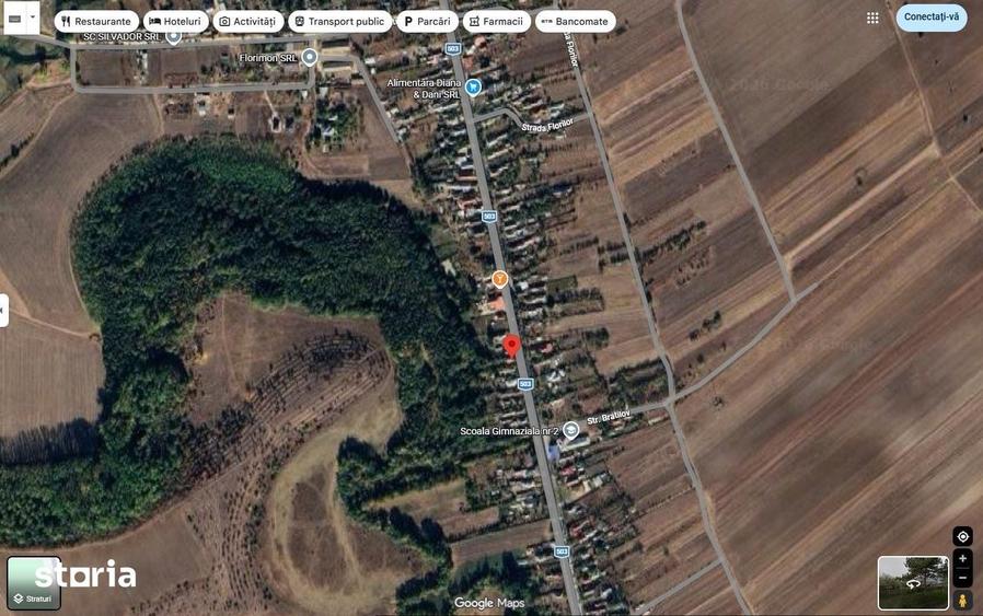Casă cu 2 camere cu Teren 837 Mp în Blejești