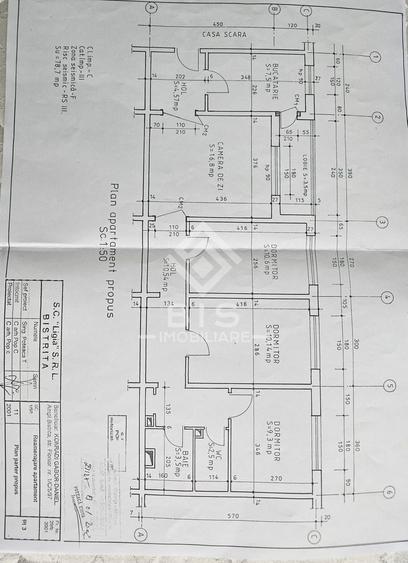 Apartament cu 4 camere semidecomandat în Central
