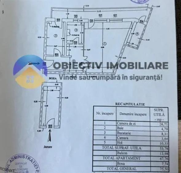 Garsoniera spa?ioasa de vanzare 67,76 mp Zona 1 Mai - 11