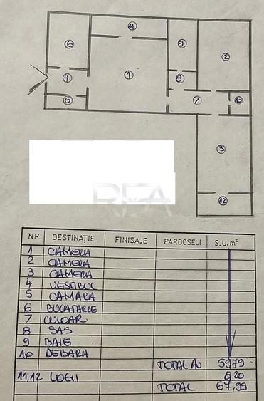 Apartament cu 3 camere semidecomandat, mobilat în Câmpia Libertății