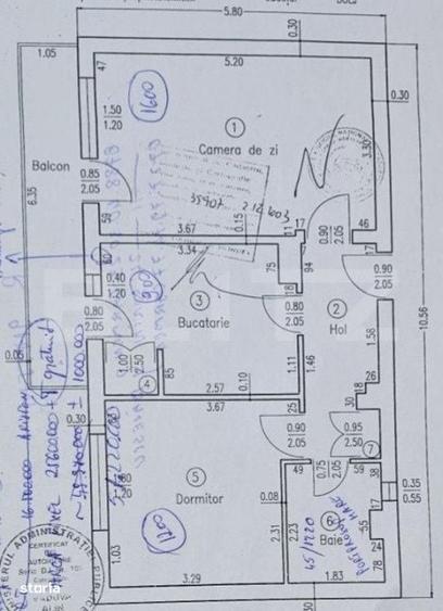 Apartament cu 2 camere în Central