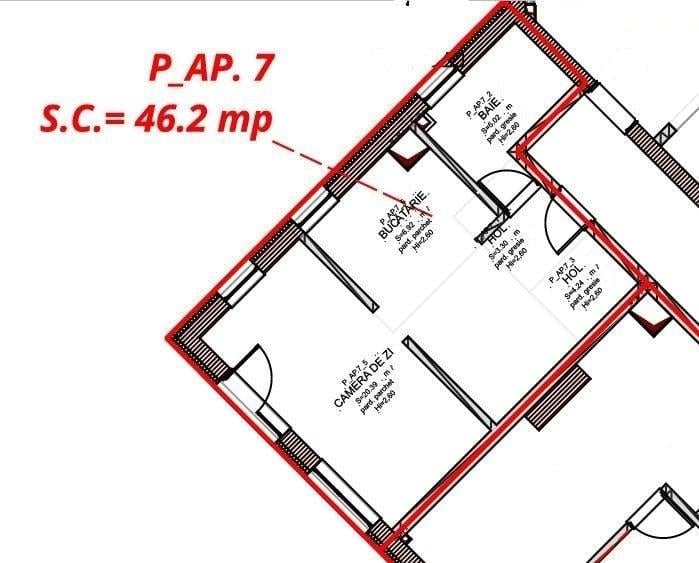 Apartament cu 2 camere în Central