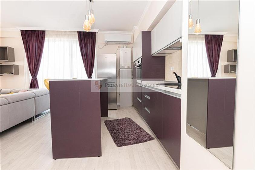 Apartament cu 2 camere semidecomandat, mobilat în Pipera