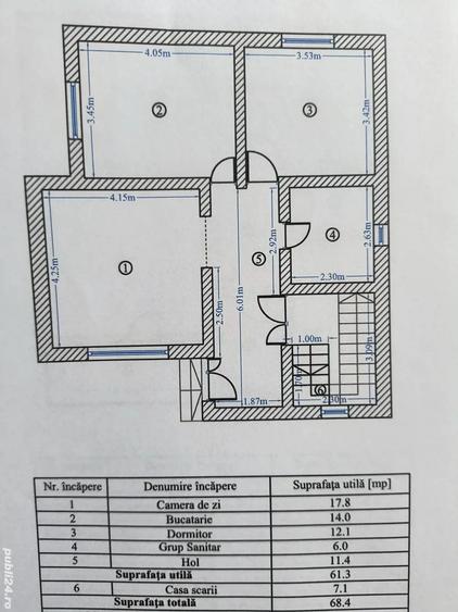 Casă cu 5 camere cu Teren 417 Mp în Berceni