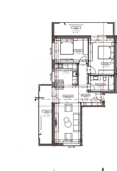 Apartament 3 camere, 2 terase, parcare inclusa, bloc nou, la cheie! - 12