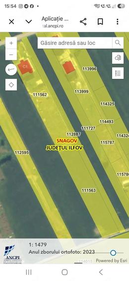 vand teren snagov str plevnei, 2 minute de primaria 1600 mp fs 7 m la pret de 55000 E ,pe 2 strazi - 1