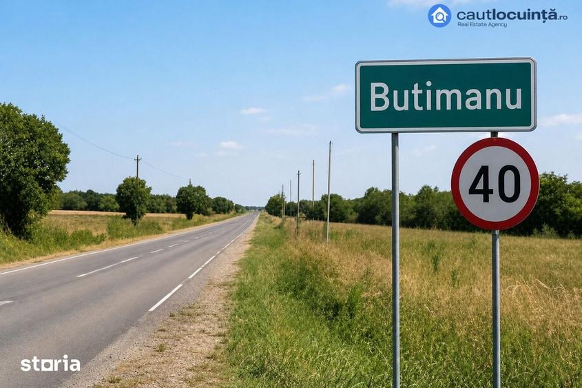 Teren de 55500 mp, în Butimanu