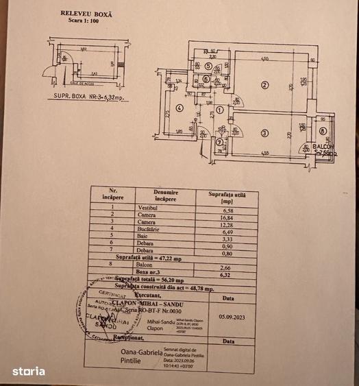 Apartament cu 2 camere decomandat în Ultracentral