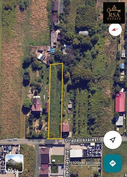 Teren de 1200 mp, în Bujoreni