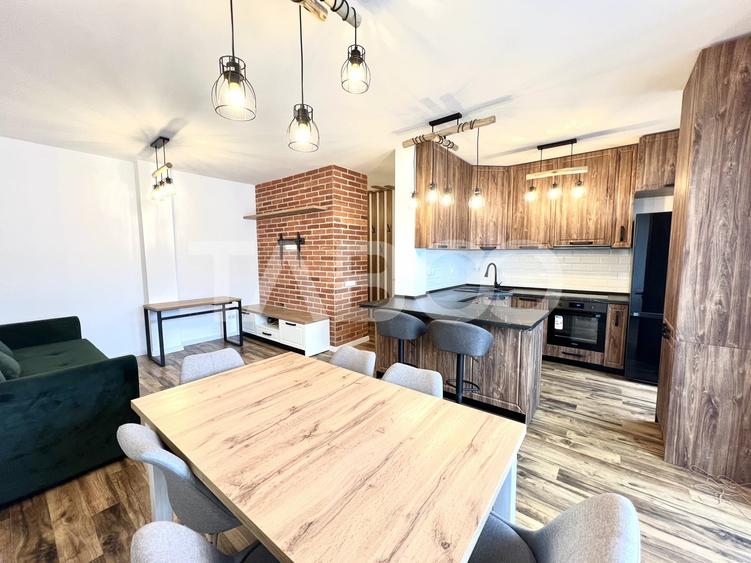 Apartament cu 3 camere decomandat, mobilat în Borhanci