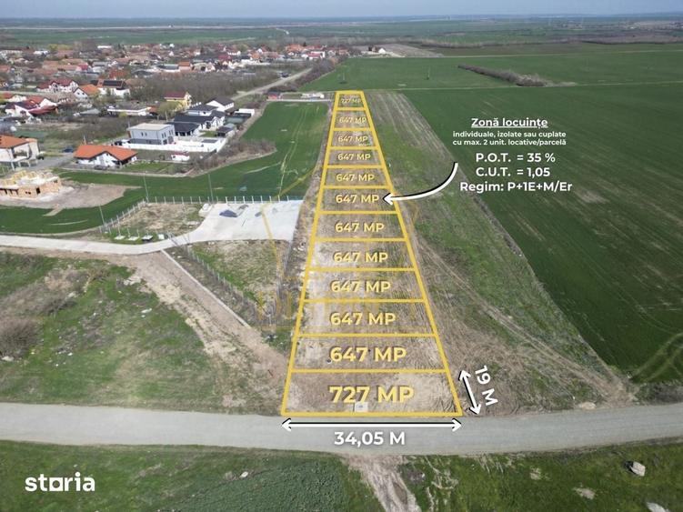Teren de 647 mp, în Sânandrei