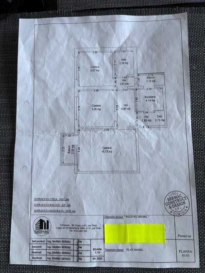 Apartament cu 3 camere decomandat în Circumvalațiunii