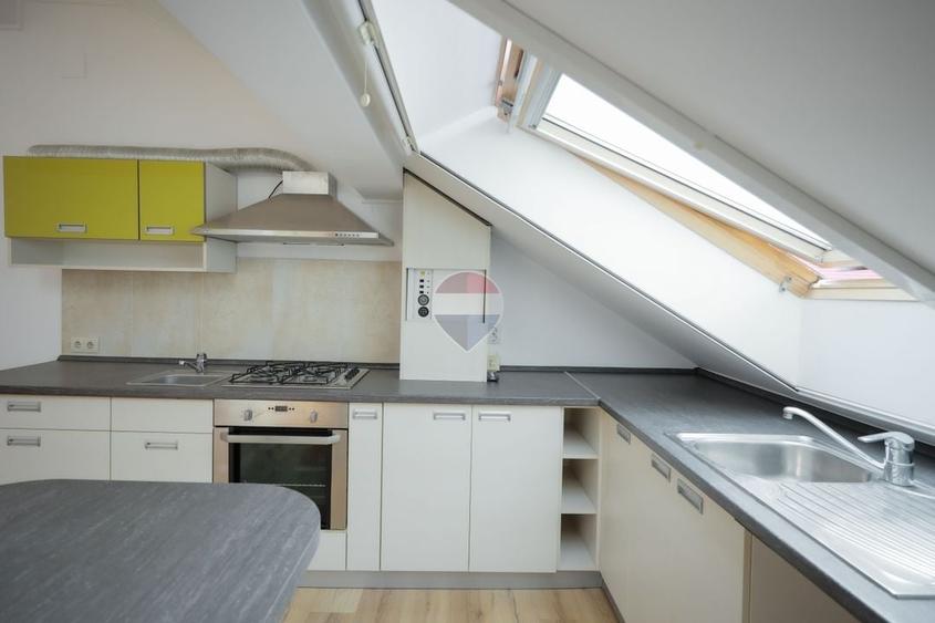 Penthouse cu 4 camere decomandat, mobilat în Nufărul