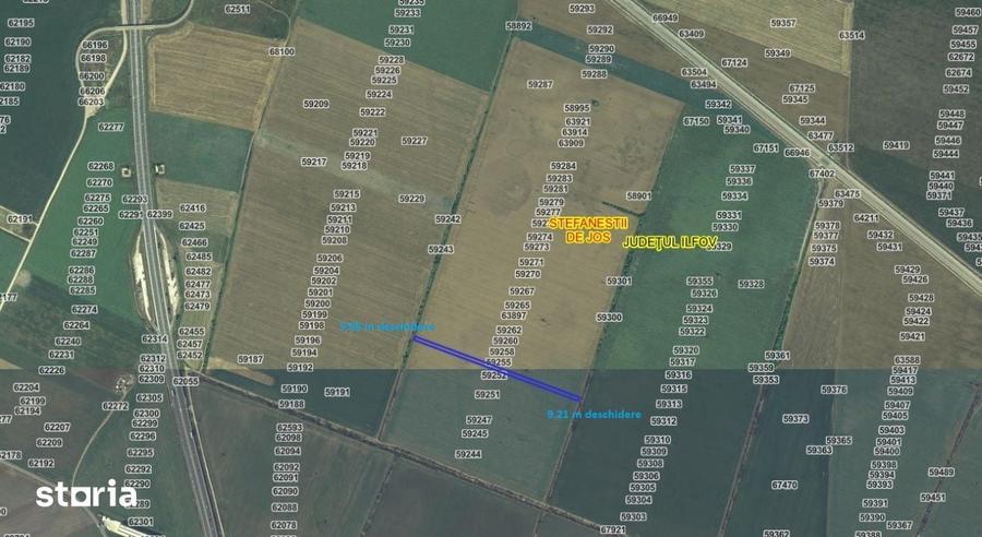 Teren de 4800 mp, în Ștefăneștii de Jos