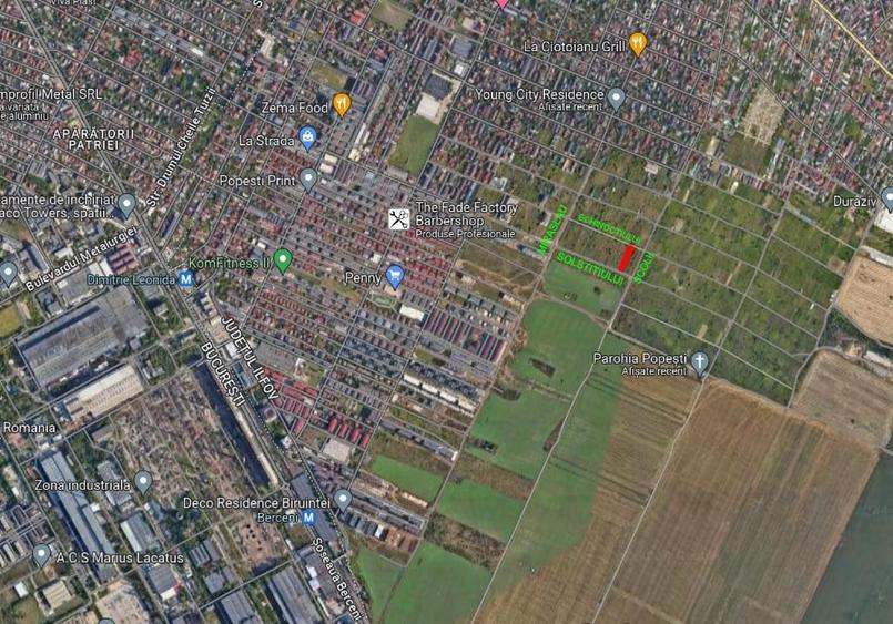 Teren Construcții intravilan de 1014 mp, în Central