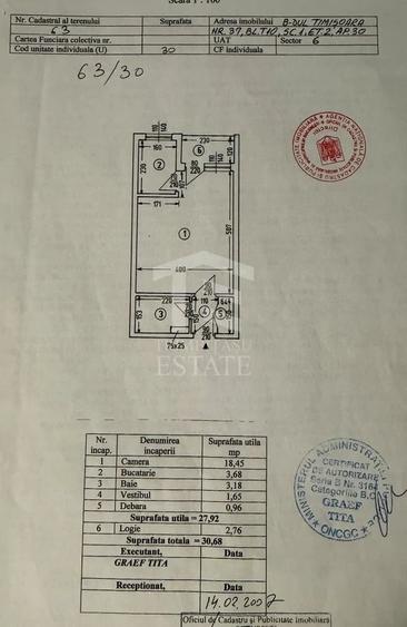 Garsonieră decomandată în Lujerului