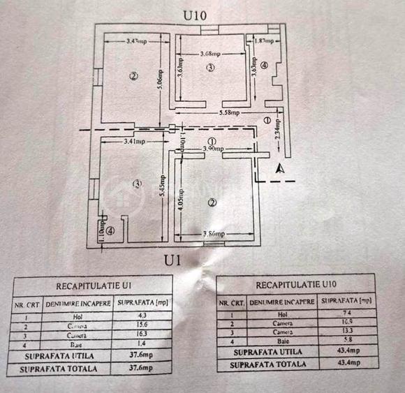 Apartament cu 3 camere decomandat în Copou