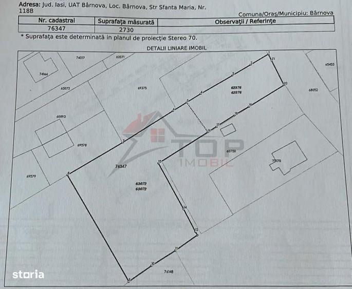 Teren de 2730 mp, în Bârnova