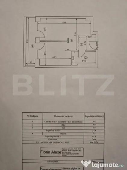 Apartament cu 2 camere decomandat în Central