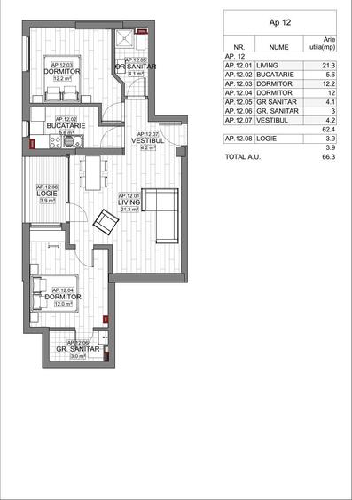 APARTAMENT 3 CAMERE | VIITORULUI 178 RESIDENCE | PROIECT BOUTIQUE | COMISION 0 - 2