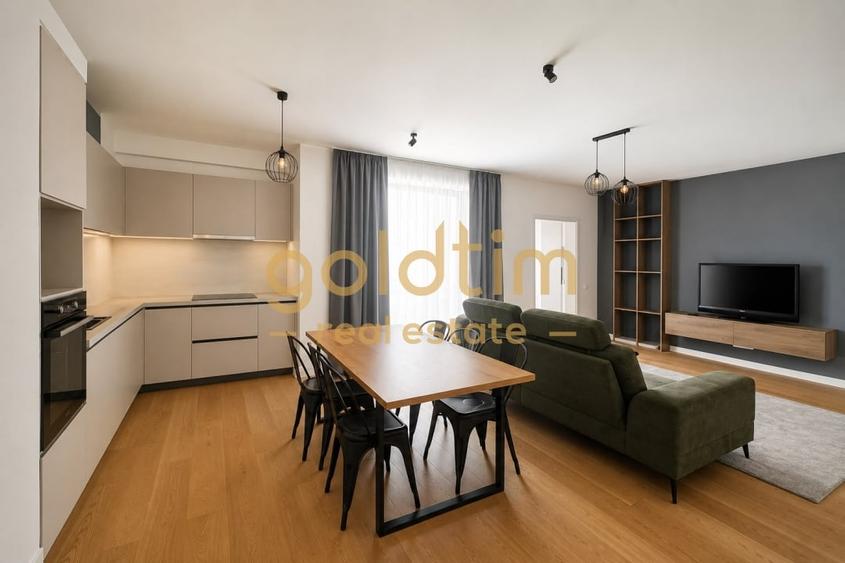 Apartament cu 3 camere semidecomandat, mobilat în Pipera — fotografia 2