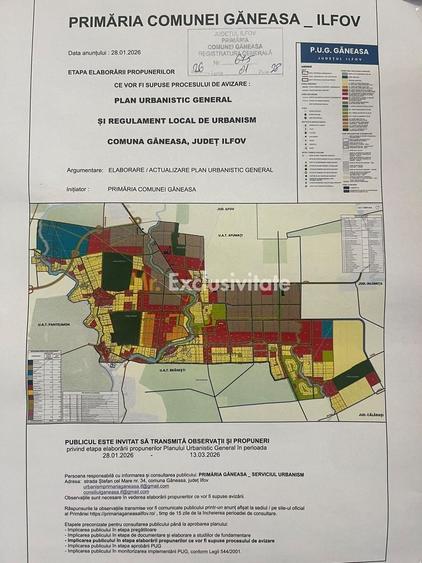 Teren agricol intravilan de 3521 mp, în Găneasa