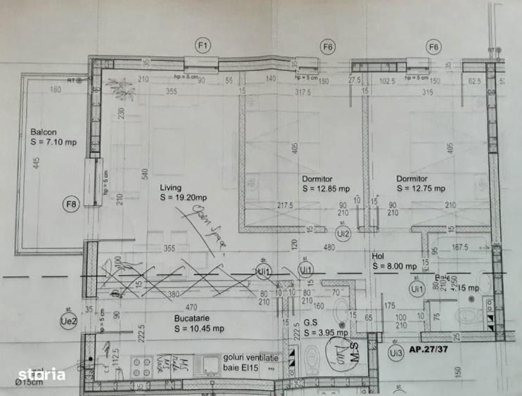Apartament cu 3 camere decomandat în Albert
