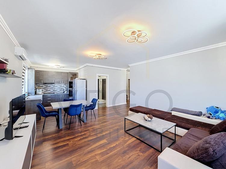 Apartament cu 2 camere semidecomandat, mobilat în Florești
