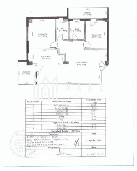 Apartament cu 3 camere, mobilat în Calea Dumbrăvii