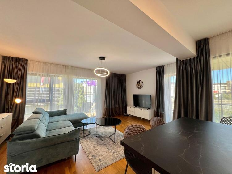Apartament cu 2 camere decomandat, mobilat în Băneasa