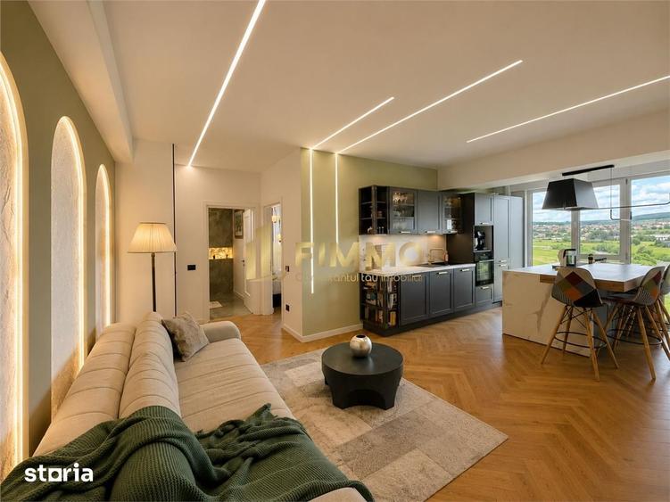 Apartament cu 3 camere semidecomandat, mobilat în Central