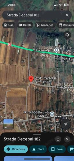 Teren de 3600 mp, în Nord