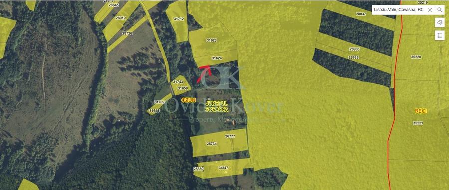 Teren agricol extravilan de 5500 mp, în Lisnău-Vale