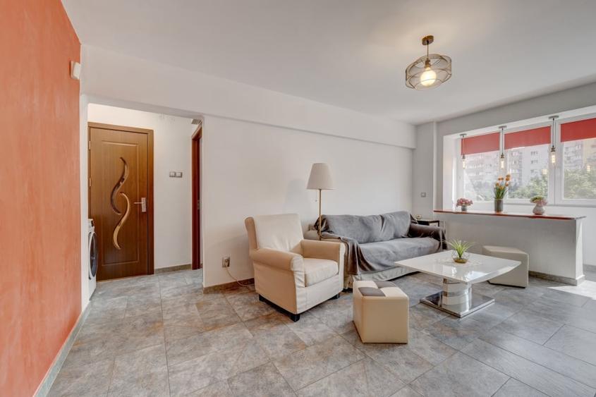 Apartament cu 2 camere semidecomandat, mobilat în Ștefan cel Mare