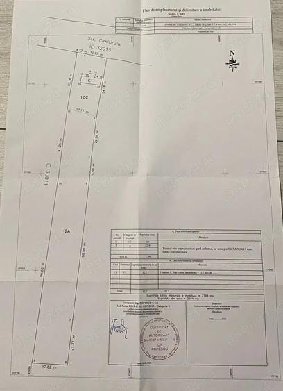 Teren de 2798 mp, în Amărăști