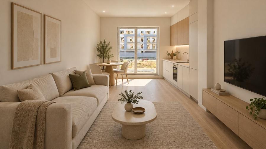 Apartament cu 2 camere decomandat în Titan