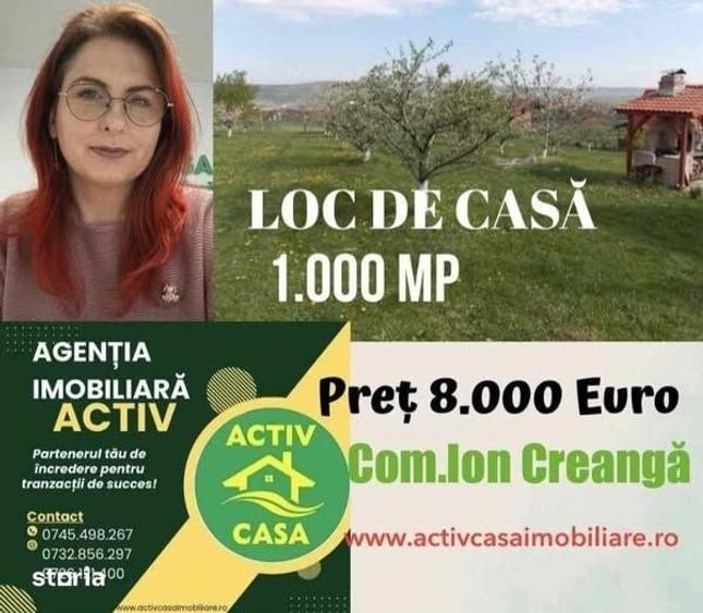 Teren de 1000 mp, în Roman