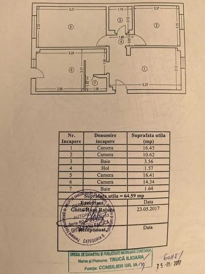 Vanzare apartament cu 3 camere si 2 bai,  decomandat,  renovat,  parter zona CET - 8