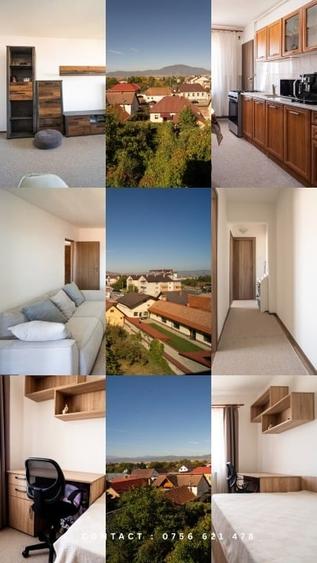 Apartament cu 3 camere decomandat, mobilat în Central