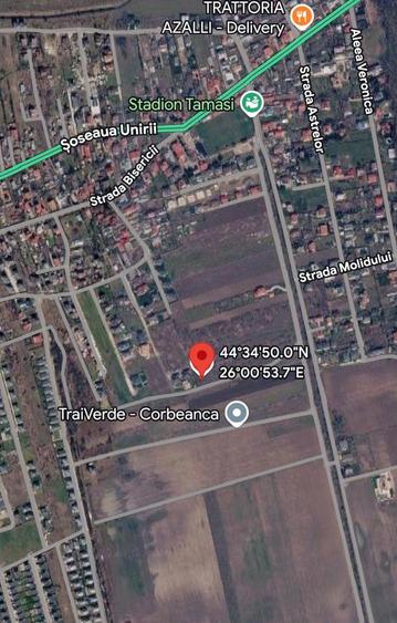 Teren Construcții intravilan de 918 mp, în Corbeanca