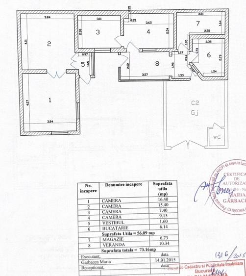 Casă individuală cu 4 camere cu Canalizare în Rahova